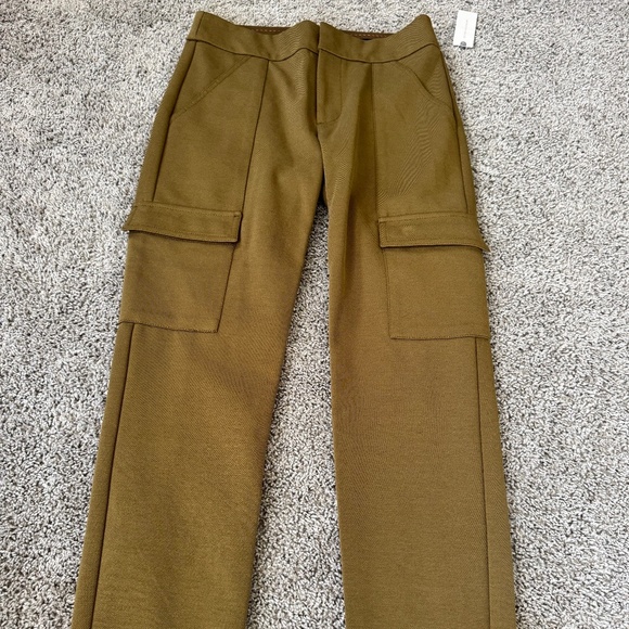 NWT Anthropologie Essential Slim Knit Cargo Pant Size 2 - COLOR : MOSS - Picture 5 of 10